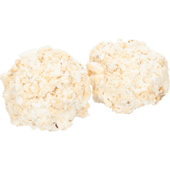 Foto van Crunchy hazelnoot schuimbollen 2st op witte achtergrond