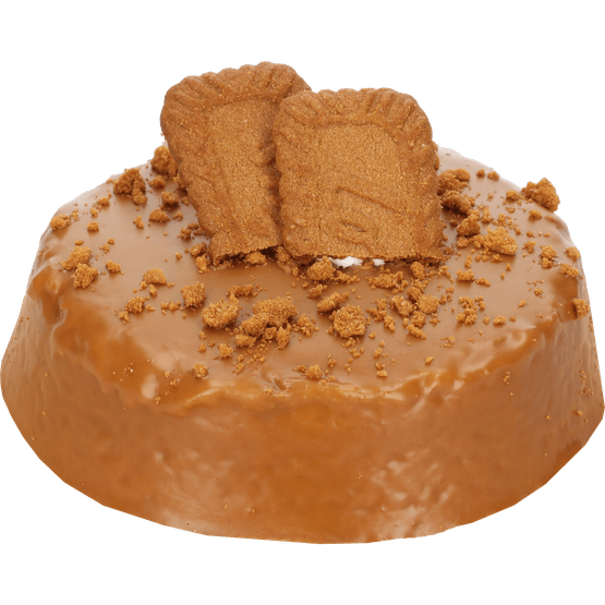 Foto van Speculux taartje 16 cm op witte achtergrond