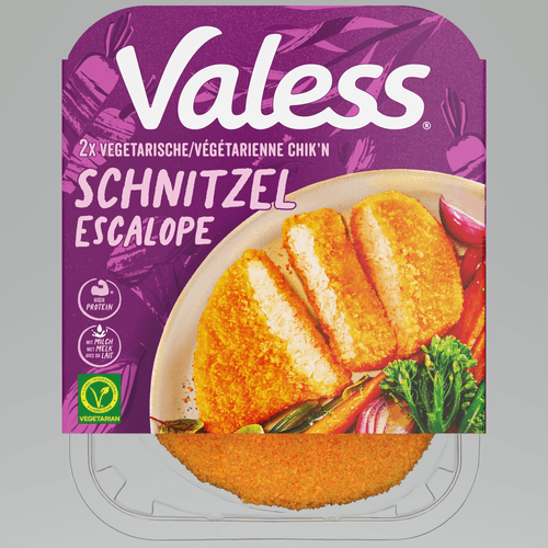 Foto van Valess Schnitzel gepaneerd 2 stuks op witte achtergrond