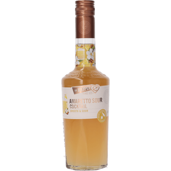 Foto van De Kuyper Cocktail amaretto sour op witte achtergrond
