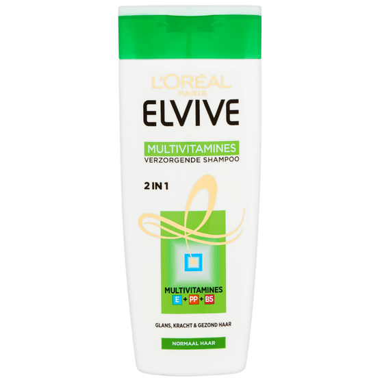 Foto van Elvive Shampoo multivitamines 2 in 1 op witte achtergrond
