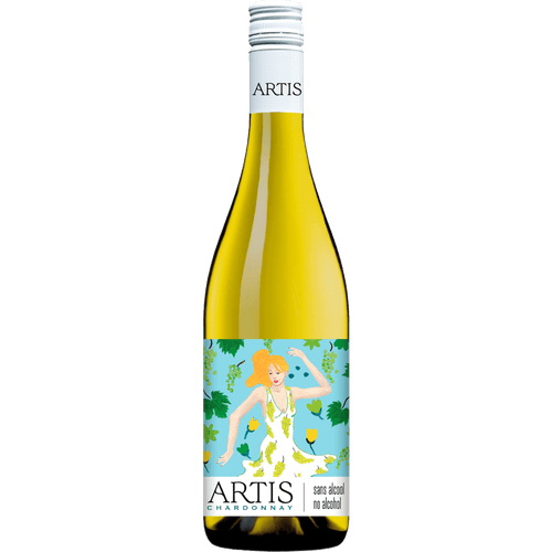 Foto van Artis Chardonnay alcoholvrij op witte achtergrond