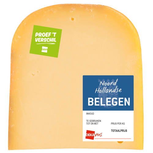 Foto van DekaVers Belegen kaas 48+ stuk op witte achtergrond