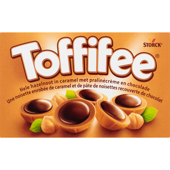 Foto van Toffifee Hazelnoot caramel op witte achtergrond