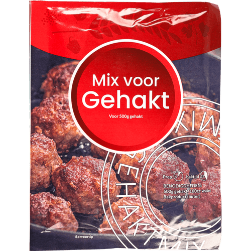 Foto van Huismerk Gehaktmix op witte achtergrond