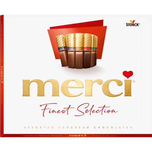 Foto van Merci Finest selection assorti op witte achtergrond