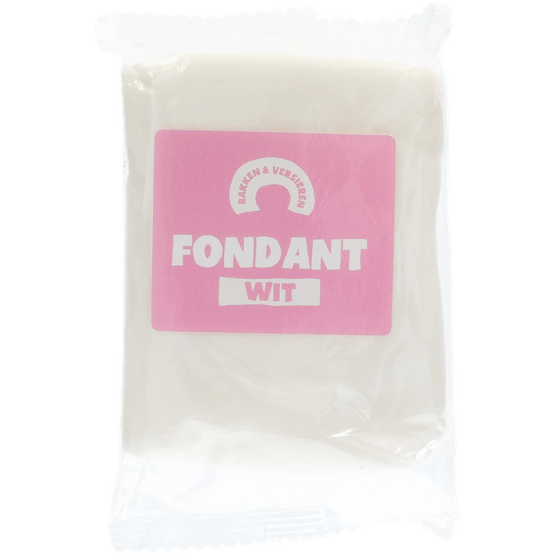 Foto van Bakken & Versieren Rolfondant wit op witte achtergrond