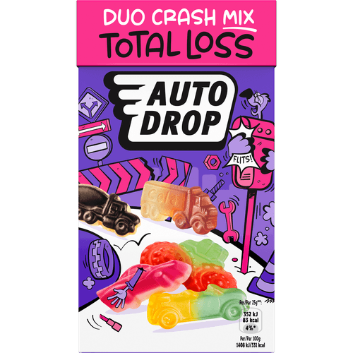 Foto van Autodrop Total loss duo mix op witte achtergrond