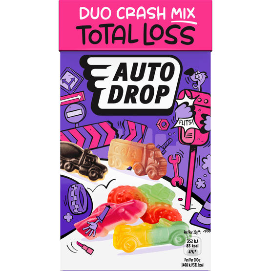 Foto van Autodrop Total loss duo mix op witte achtergrond