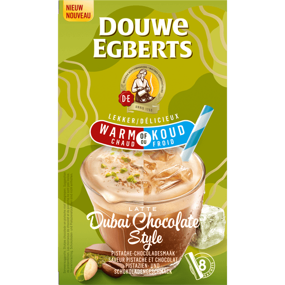 Foto van Douwe Egberts Dubai style warm koud 8 st. op witte achtergrond