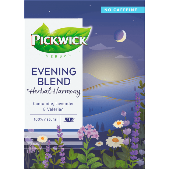 Foto van Pickwick Kruidenthee herbal harmony 15 zk. op witte achtergrond