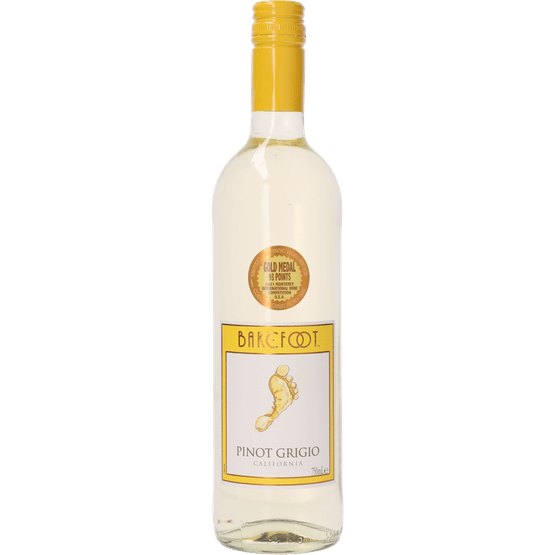Foto van Barefoot Pinot grigio op witte achtergrond
