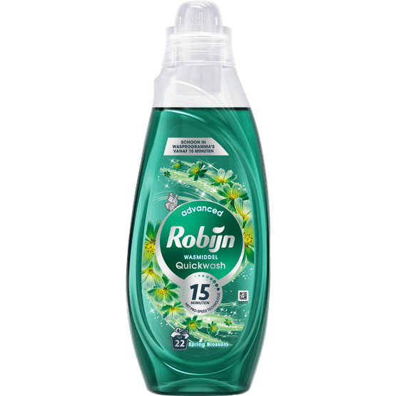 Foto van Robijn Vloeibaar wasmiddel quickwash spring blossom 22 wasb. op witte achtergrond