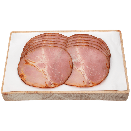 Foto van Bbq pork roll op witte achtergrond