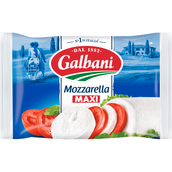 Foto van Galbani Mozzarella maxi op witte achtergrond