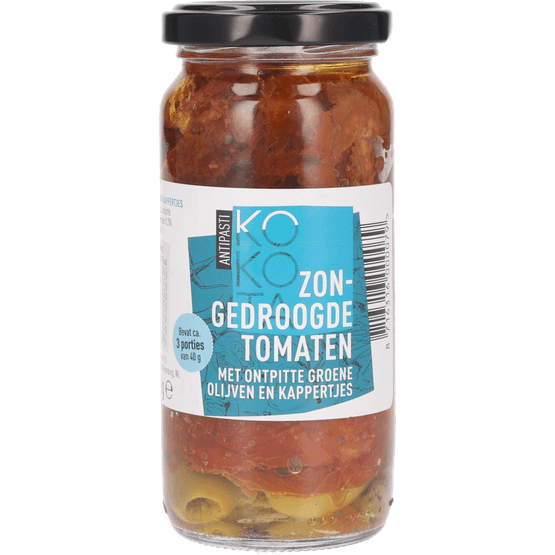 Foto van Kokota Zongedroogde tomaten mix op witte achtergrond