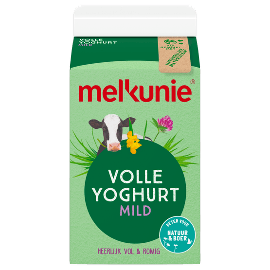 Foto van Melkunie Volle yoghurt op witte achtergrond
