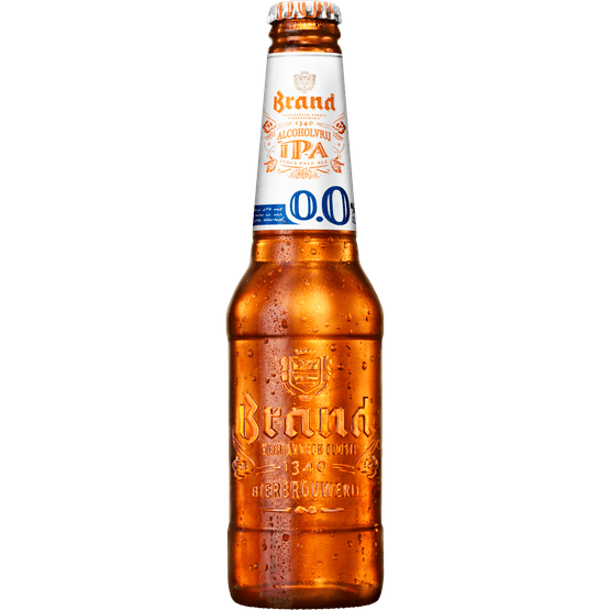 Foto van Brand Ipa 0.0% op witte achtergrond