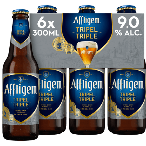 Foto van Affligem Tripel 6x30cl op witte achtergrond