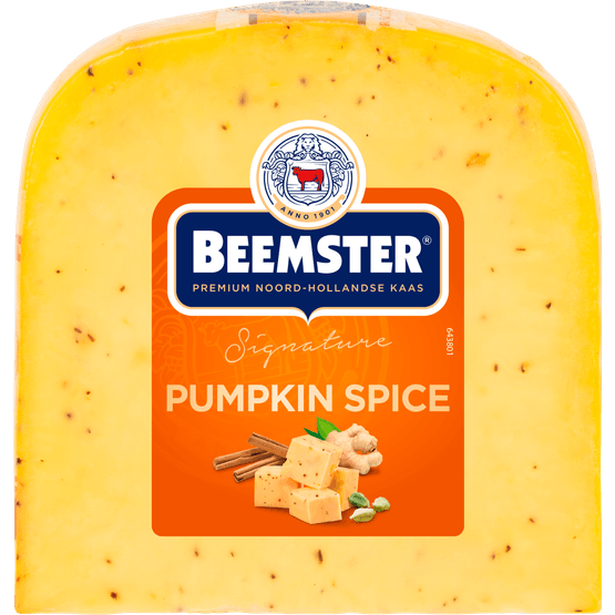 Foto van Beemster Pumpkin spice stuk op witte achtergrond