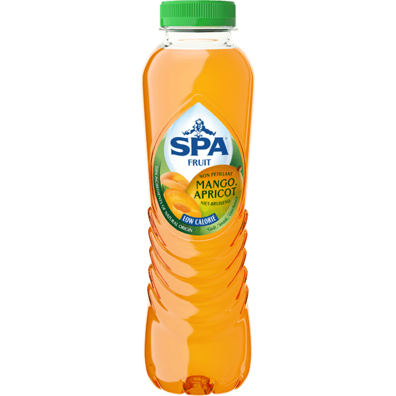 Foto van Spa Fruit mango apricot kzv op witte achtergrond