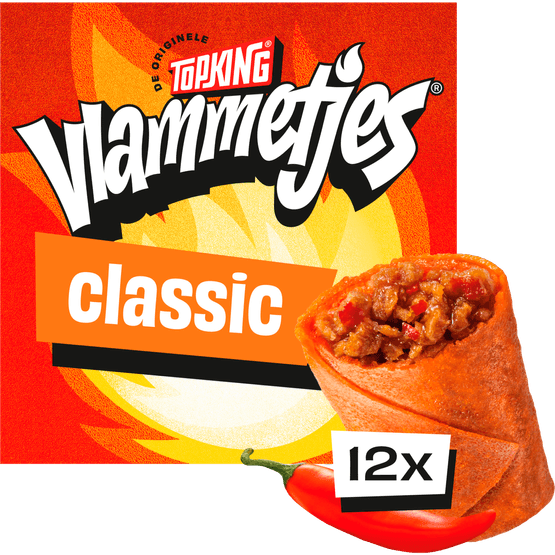 Foto van Topking Vlammetjes 12 stuks op witte achtergrond