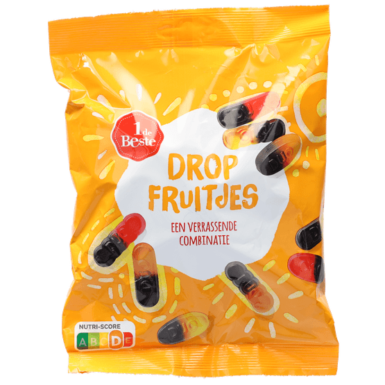 Foto van 1 de Beste Dropfruitjes op witte achtergrond