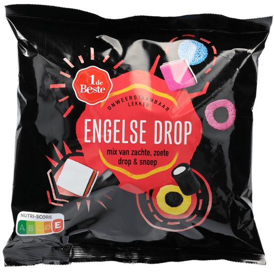 Foto van 1 de Beste Engelse drop op witte achtergrond