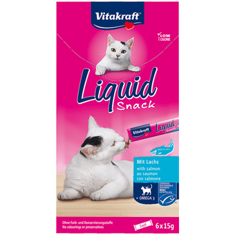 Vitakraft Kattensnacks liquid zalm-omega