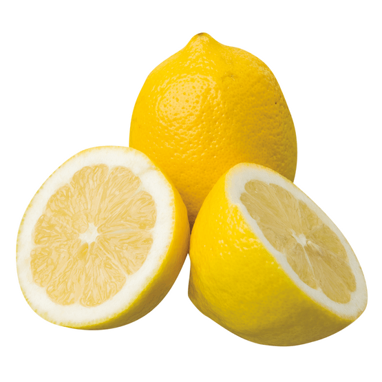 Foto van Grote citroen op witte achtergrond