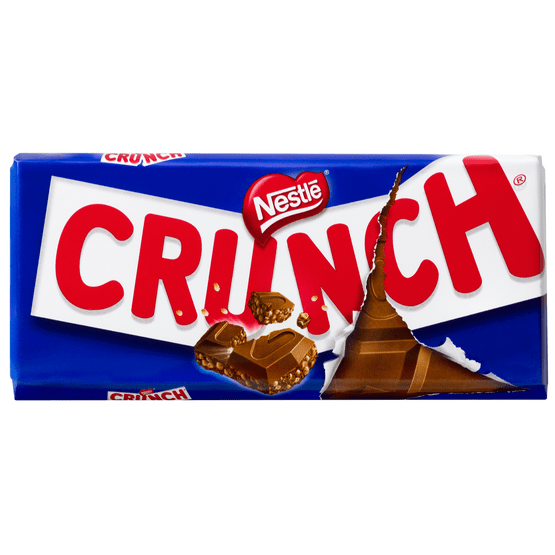 Foto van Nestlé Crunch op witte achtergrond