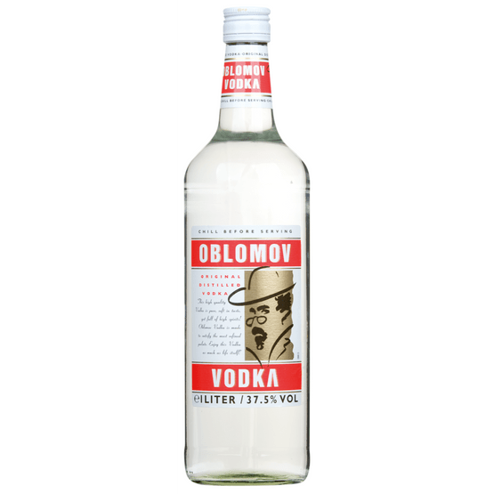 Foto van Oblomov Vodka op witte achtergrond