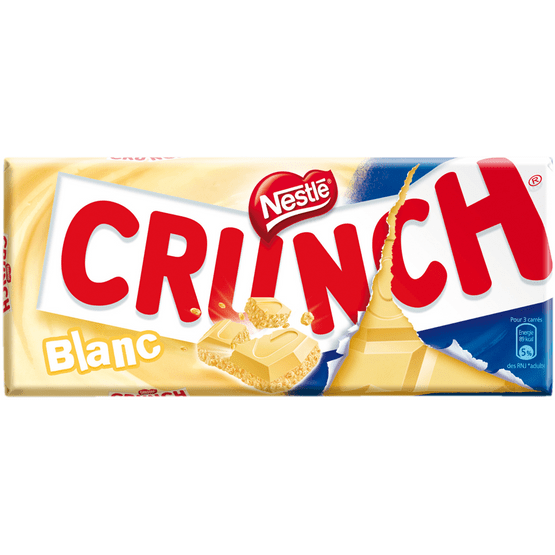 Foto van Nestlé Crunch white op witte achtergrond