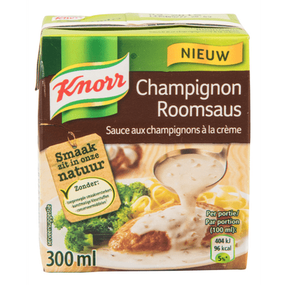 Knorr Champignonroomsaus in een pak