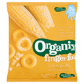 Organix Fingerfoods 7+ maanden corn puffs sweet