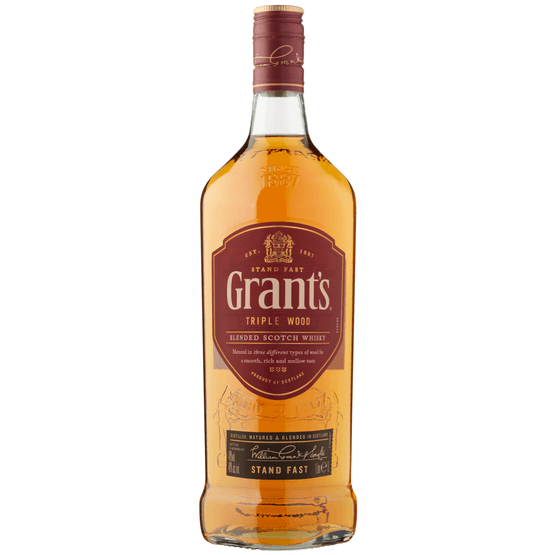 Foto van Grant's Whisky op witte achtergrond