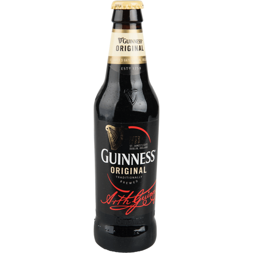 Foto van Guinness Original Stout op witte achtergrond
