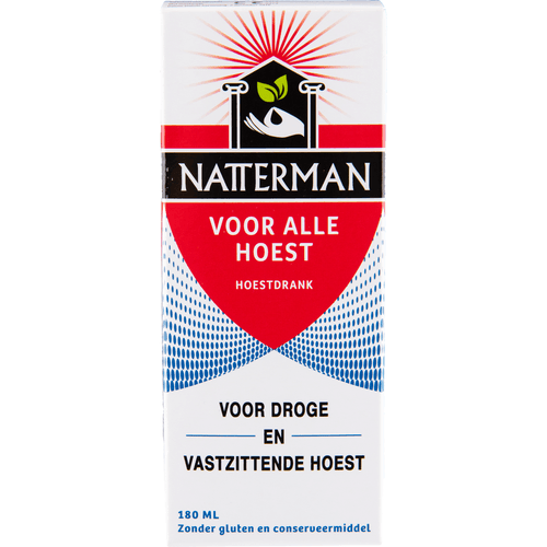 Foto van Natterman Hoestdrank alle soorten hoest op witte achtergrond