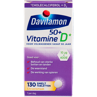 Davitamon Vitamine D smelttabletten vanaf 50 jaar