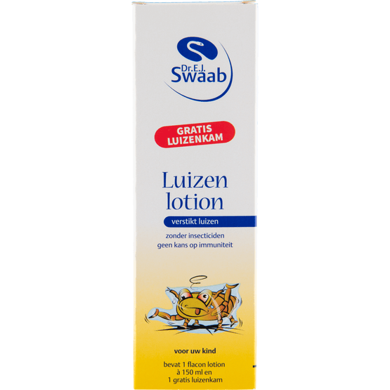 Foto van Dr. Swaab Luizenlotion op witte achtergrond