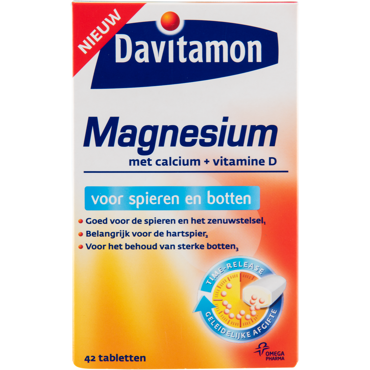 Davitamon Magnesium tabletten voor spieren en botten