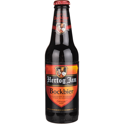 Foto van Hertog Jan Herfstbock op witte achtergrond