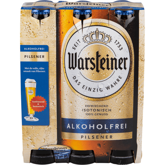 Foto van Warsteiner Alkoholfrei op witte achtergrond