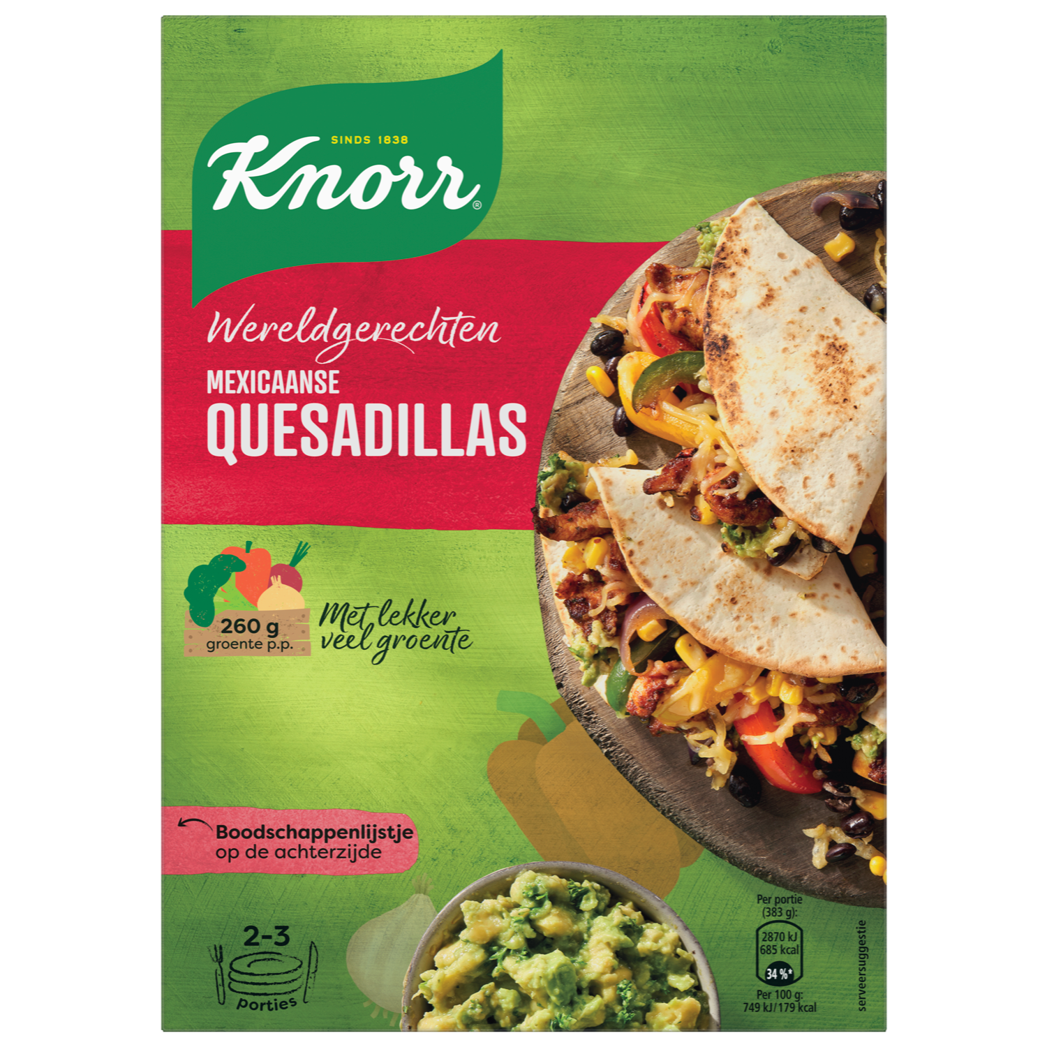 Knorr Wereldgerecht quesadillas