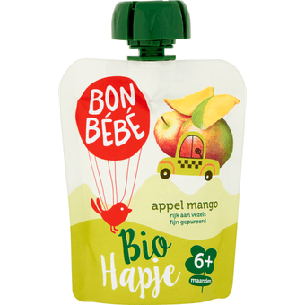 Bonbébé Biohapje 6+ maanden appel-mango