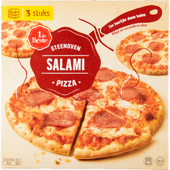 1 de Beste Steenoven pizza salami 3 stuks