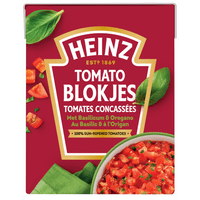 Heinz Tomatenblokjes basilicum-oregano