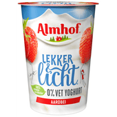 Almhof Yoghurt 0% vet aardbei