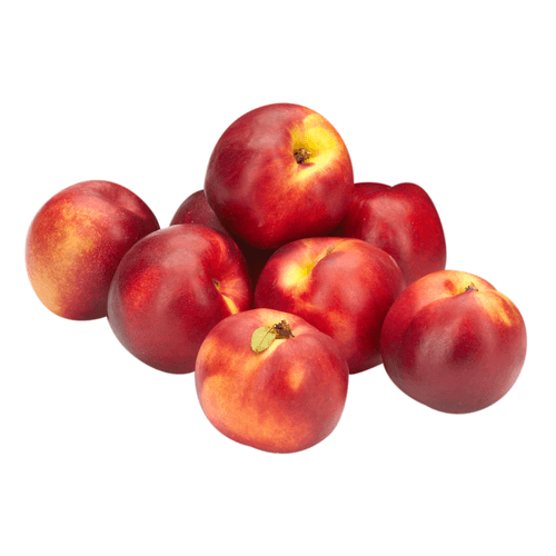 Foto van Nectarines op witte achtergrond