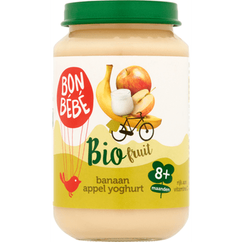 Bonbébé Fruithapje 8+ maanden banaan-appel-yoghurt